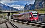 S1 1519 nach Rhäzüns mit ABe 4/16 3102 in Untervaz-Trimmis.