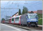 Ge 4/4 III 648 mit GlacierExpress nach St.Moritz in Domat/Ems. (11.06.2008)