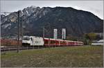 IR1140 von St.Moritz mit Ge 4/4 III 642  Breil/Brigels  in Chur West.