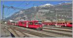 S2 1554 aus Thusis mit ABe 4/16 3105 trifft in Chur ein.