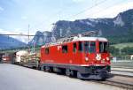 RhB Gterzug 5369 von Landquart nach Pontresina vom 17.05.1994 in Untervaz mit E-Lok Ge 4/4II 616 - Rw 8208 - Uce 8012 - Gakv 5414.