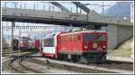 Ge 4/4 I 603  Badus  trifft mit GlacierExpress 911 aus Davos Platz in Chur ein.