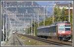 Gterzug der RhB Regio 7852 und 7849 von und nach Ziegelbrcke bei Chur Wiesental (08.10.2010)