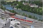 S1 1508 mit Be 4/4 511 verl�sst Reichenau-Tamins Richtung Chur.