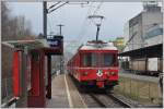 Be 4/4 514 als S1 1513 nach Rh�z�ns in Landquart Ried.