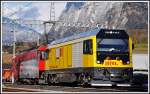 Gmf 4/4 28701  Surselva  und Ge 4/4 III 645  Tujetsch  in Untervaz-Trimmis.