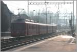 Be 4/4 516 Pendelzug verl�sst Domat/Ems.