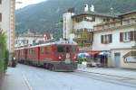 Berninabahn ABe 4/4 - 52 und 54 mit Bernina Express beim Halt in Le Prese. 14-07-1997



