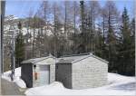 Dienst- und Ausweichstelle Stablini unterhalb der Alp Grm auf der berninalinie.