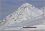 R1636 mit ABe 4/4 II 49 und 44 unterhalb des Piz Albris 3165m.