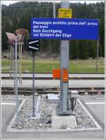 Alles hat seinen Platz und wegen der grossen Schneemengen mglichst weit oben.