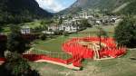 Labyrinth im Kreisviadukt Brusio, nur noch bis zum 17.10.2010.