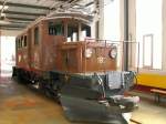 Tag der offenen Tr in Poschiavo.Die Ge 4/4 182 von der anderen Seite.Die Restaurierung ist schon ziemlich fortgeschritten.Unterbau,Drehgestelle und die Dachaufbauten sind fertig.Poschiavo 10.06.06