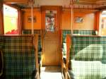 Tag der offenen Tr in Poschiavo.1.Klasse Abteil des Bernina Triebwagens No.35 10.06.06