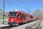 R1625 mit ABe 8/12 3514 hlt in Ospizio Bernina 2253m /M.