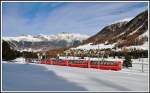 BerninaExpress 972 zwischen Pontresina und Punt Muragl Staz. (17.11.2013)