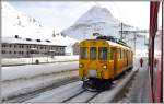 Xe 9922 des Bahndienstes in Bernina Suot mit Piv Alv 2973m und Rest Berninahäuser. (21.02.2014)