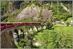 Das berühmteste Bauwerk der Berninalinie ist zweifelsohne das Kreisviadukt von Brusio.