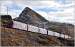 R1640 mit ABe 8/12 3509 nähert sich von Süden dem höchsten Punkt der RhB in Ospizio Bernina.