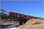 R1621 mit ABe 8/12 3515 in Bernina Lagalb. (20.12.2015)
