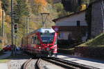 Regio von Tirano nach St.Moritz bei der Einfahrt in Miralago.16.10.17