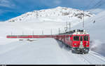 ABe 4/4 III 55  Diavolezza  und 51  Poschiavo  mit einem Regio St.