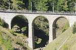Val Pila-Viadukt zwischen Alp Grüm und Cavaglia am 10. Oktober 2019.
