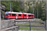 R4648 mit ABe 8/12 3515 beim Maiensäss Dorta auf halbem Weg zwischen Cavaglia und Stablini.