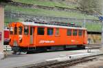 Hilfstriebwagen Xe 4/4 9924 (1998 Umbau aus ABe 4/4 I 36) im Bahnhof von Poschiavo am 4. Mai 2008.