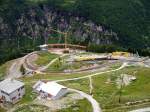 An der Alp Grm-Kehre wird gebaut. 06. Aug. 2006