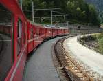 Erste Rampe von Tirano bis zum Lago di Poschiavo ist berwunden. Zwischenhalt in Miralago. Gleich gehts weiter in Richtung Poschiavo... 11. Sept. 2009, 14:04