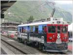 Triebwagen ABe 4/4 53  Tirano  wirbt fr Veltliner Kredite und das grenzberschreitend. (08.05.2010)