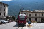 RhB ABe 8/12 3501  Jan Willem Holsboer  alias Allegra am 9. August 2010 auf dem Marktplatz in Tirano.