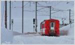 Nachschuss auf R1644, der soeben Ospizio Bernina Richtung St.Moritz verlsst.