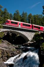 ABe 8/12 3501	 Willem Jan Holsboer  am 10. August 2011 als R 1641 (St. Moritz - Tirano) bei Morteratsch.