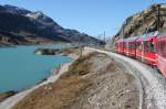 Unesco Weltkulturerbe,Albula und Berninabahn.Seit dem 22.03.12 kann die Strecke auf Google Street View betrachtet werden.z.Zt.nur Teilstcke der 122 km langen Strecke,der Rest wird fortlaufend ins