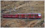 R1629 mit ABe 8/12 3512 kurz vor Ospizio Bernina 2253m. (11.010.2012)