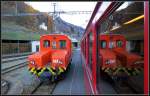 Ge 2/2 162 im Doppelpack in Poschiavo. (15.11.2012)