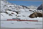 R1625/BEX953 auf der Alp Bondo. (18.04.2013)