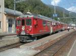 RhB,Berninabahn Triebwagen ABe4/4 II am 17.08.00 in Poschiavo