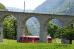 Tfz.3503 am Kreisviadukt bei Brusio in Richtung St.Moritz am 01.07.2013