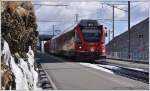 R1656 mit ABe 8/12 3510 in Ospizio Bernina 2253m. (23.10.2014)