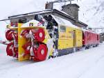 Die schneeschleuder Xrot mt 95403, Bf. Alp Grüm, 30-01-2015