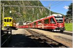 Diensttriebwagen Xe 4/4 9922 und R1617 mit ABe 8/12 3506 in Brusio. (17.07.2016)