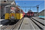 Kreuzung mit BEX974 mit ABe 4/4 III 52  Brusio  und 56  Corviglia  in Ospizio Bernina. (05.09.2016)