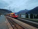 RhB Engadinerbahn__“Capricorn“ ABe 4/16 im Bf. Zuoz.__03-11-2022    