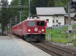 RhB - Ge 4/4  601 mit Regio in Madulain am 14.09.2010