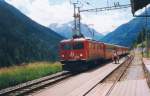 Ge 4/4I 602 in Guarda 19-7-1999