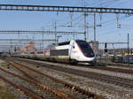 SNCF - Nachschuss des TGV 4404 in Muttenz am 10.03.2017