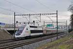 TGV Lyria 4407  Stan Wawrinka  fährt Richtung Bahnhof SBB.